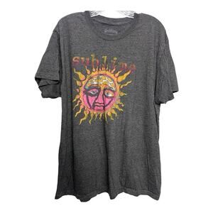 Sublime Band T-Shirt Men's XXL Sun Graphic Tee Long Beach CA 50/50 Blend